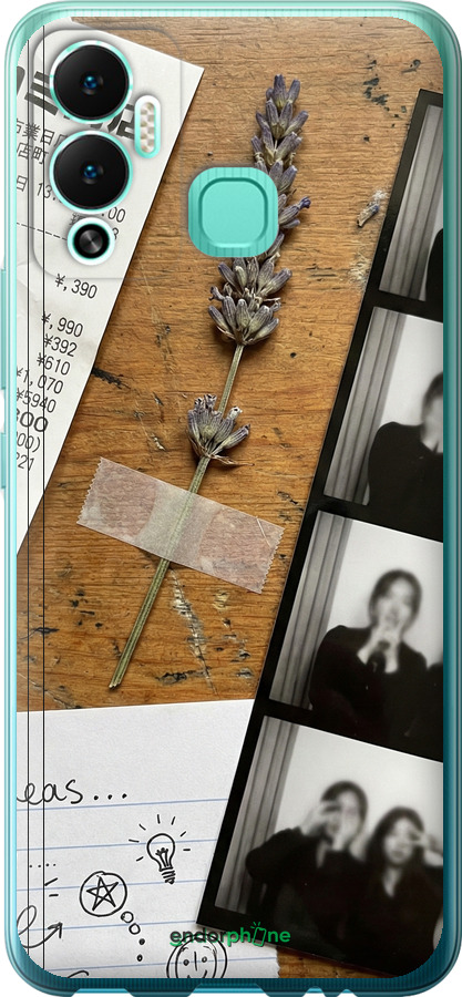 Силиконовый чехол Aesthetic Scrapbook Collage для Infinix Hot 12 Play - 6773u-2759 изображение 