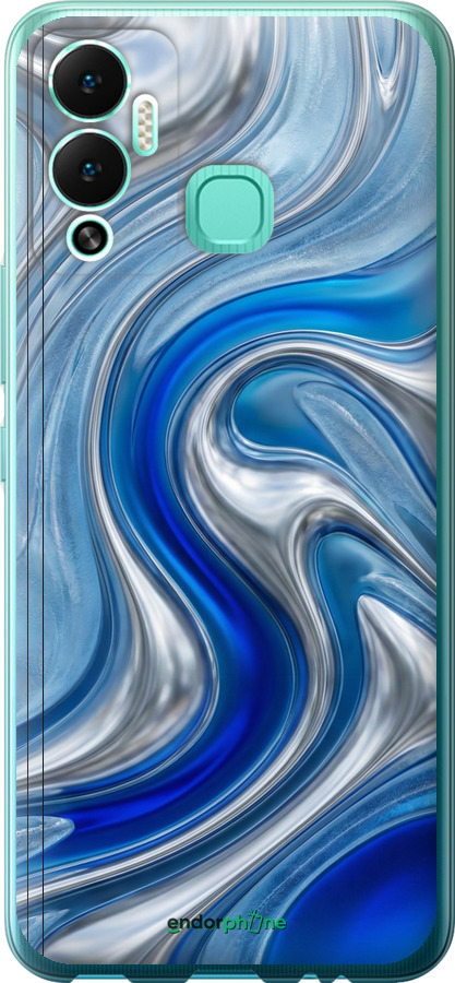 Силіконовий чехол Liquid Chrome для Infinix Hot 12 Play - 6781u-2759 изображение 