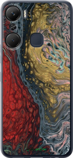 Силиконовый чехол С изображением абстрактной живописи для Infinix Hot 12 Pro - 6530u-2868 изображение 