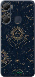 Силіконовий чохол 'Celestial Harmony: Sun & Moon Gold Mystic Pattern' для Infinix Hot 12 Pro зображення 3