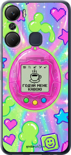 Силиконовый чехол Y2K Aesthetic Retro Pet: Годуй мене кавою для Infinix Hot 12 Pro - 6784u-2868 изображение 