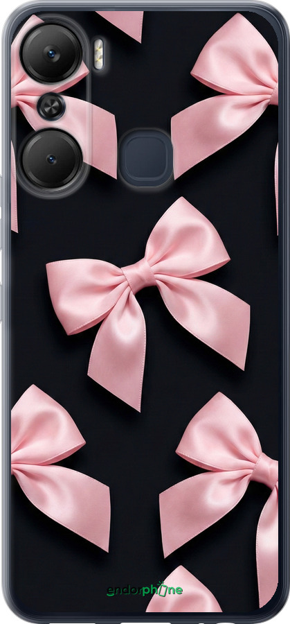 Силиконовый чехол Coquette Ribbons Dark Coquette для Infinix Hot 12 Pro - 6767u-2868 изображение 