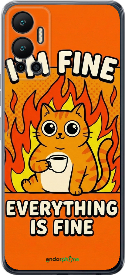 Силіконовий чехол Funny Cat для Infinix Hot 12 - 6786u-2864 изображение 