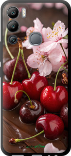 TPU чехол Вишня в шоколаде для Infinix Hot 12i - 6698b-2863 изображение 