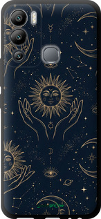 TPU чехол Celestial Harmony: Sun & Moon Gold Mystic Pattern для Infinix Hot 12i - 6778b-2863 изображение 