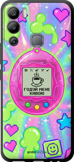 TPU чехол Y2K Aesthetic Retro Pet: Годуй мене кавою для Infinix Hot 12i - 6784b-2863 изображение 