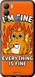 TPU чехол 'Funny Cat' для Infinix Hot 12i изображение 5