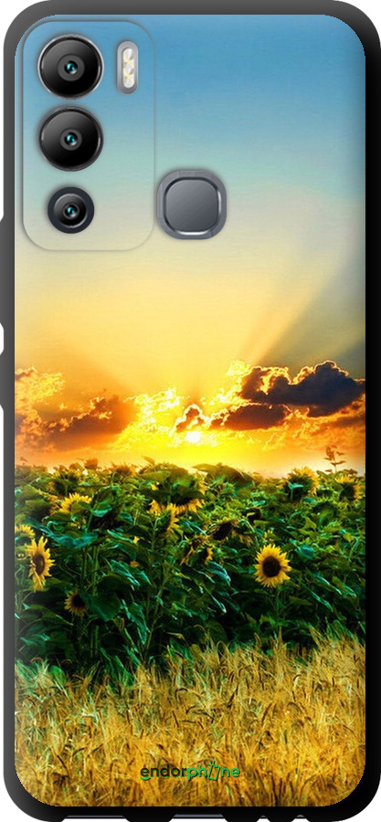 

TPU чорний чохол "Україна" для Infinix Hot 12i