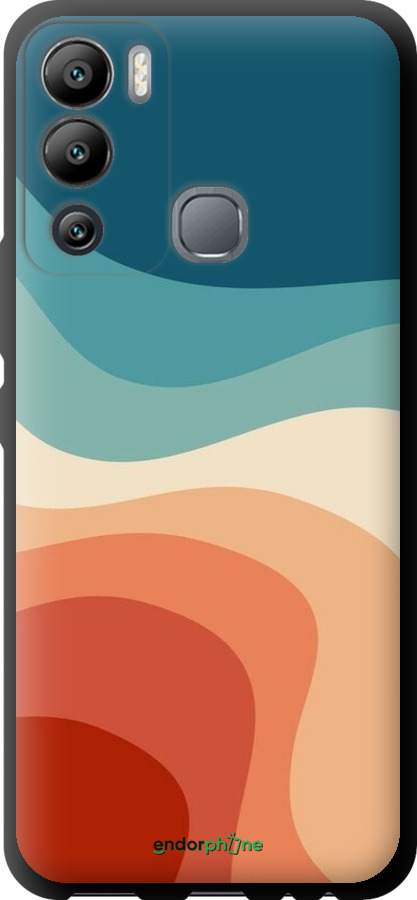 TPU чехол У стилі ретро з хвилями для Infinix Hot 12i - 6531b-2863 изображение 