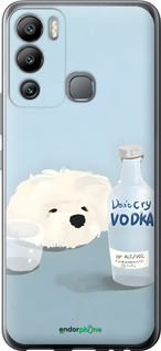 Силиконовый чехол Пес водка для Infinix Hot 12i - 6368u-2863 изображение 
