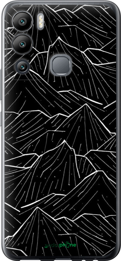 Силиконовый чехол С изображением Темных гор для Infinix Hot 12i - 6489u-2863 изображение 