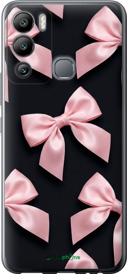 Силиконовый чехол Coquette Ribbons Dark Coquette для Infinix Hot 12i - 6767u-2863 изображение 