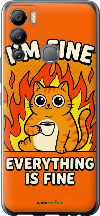 Силіконовий чехол Funny Cat для Infinix Hot 12i - 6786u-2863 изображение 