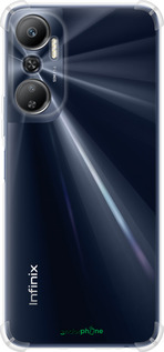 Силикон с усиленными углами чехол 'Прозрачный' для Infinix Hot 20 изображение 4