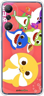 Силикон с усиленными углами чехол Бейби Шаркс для Infinix Hot 20 - 6305sp-2966 изображение 