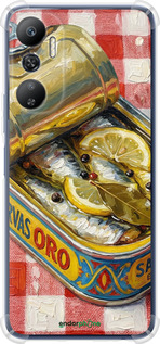 Силикон с усиленными углами чехол Vintage Sardine Tin Phone для Infinix Hot 20 - 6772sp-2966 изображение 
