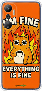 Силикон с усиленными углами чехол 'Funny Cat' для Infinix Hot 20 изображение 5