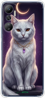 Силіконовий протиударний с посиленими кутами чехол Mystic White Cat Gothic Dark Purple Gold для Infinix Hot 20 - 6805sp-2966 изображение 