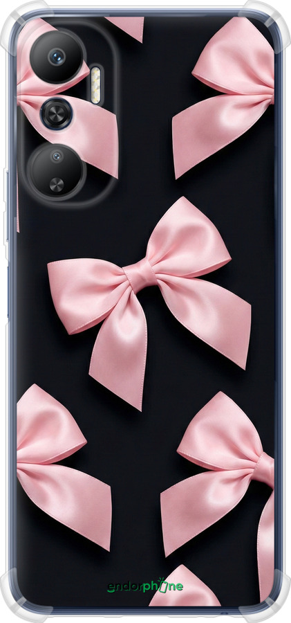 Силикон с усиленными углами чехол Coquette Ribbons Dark Coquette для Infinix Hot 20 - 6767sp-2966 изображение 