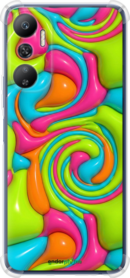 Силіконовий протиударний с посиленими кутами чехол Y2K Jelly Dream для Infinix Hot 20 - 6780sp-2966 изображение 