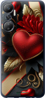 Силиконовый чехол Сердечки v2 для Infinix Hot 20 - 5832u-2966 изображение 