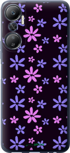 Силиконовый чехол с  цветами для Infinix Hot 20 - 6258u-2966 изображение 