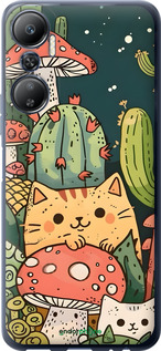 Силиконовый чехол Коты грибы для Infinix Hot 20 - 6321u-2966 изображение 