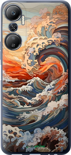 Силиконовый чехол Арт волны для Infinix Hot 20 - 6324u-2966 изображение 