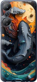 Силиконовый чехол Кит в космосе для Infinix Hot 20 - 6328u-2966 изображение 