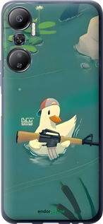 Силіконовий чехол Каченя з автоматом для Infinix Hot 20 - 6356u-2966 изображение 