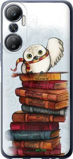 Силиконовый чехол Сова и книги для Infinix Hot 20 - 6436u-2966 изображение 
