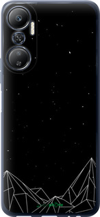 Силіконовий чехол Чорно білі абстрактні гори для Infinix Hot 20 - 6437u-2966 изображение 