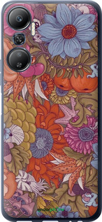 Силиконовый чехол Абстрактные цветы для Infinix Hot 20 - 6526u-2966 изображение 