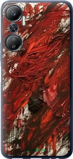 Силиконовый чехол Абстрактная композиция в красных тонах для Infinix Hot 20 - 6541u-2966 изображение 