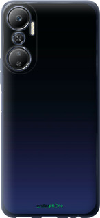 Силіконовий чехол Градієнт у темно-синьому стилі для Infinix Hot 20 - 6542u-2966 изображение 