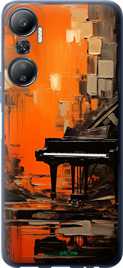 Силиконовый чехол Чехол для телефона Оранжевый Рояль для Infinix Hot 20 - 5937u-2966 изображение 