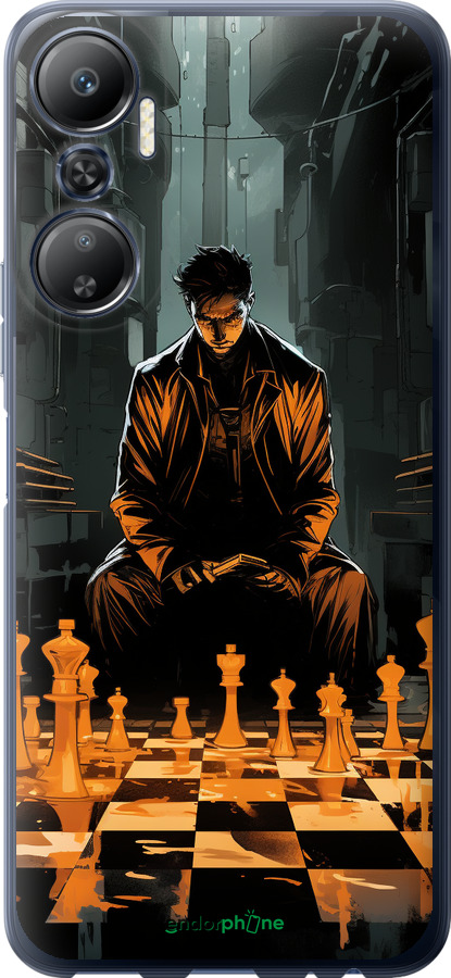 Силиконовый чехол Шахматы для Infinix Hot 20 - 5951u-2966 изображение 