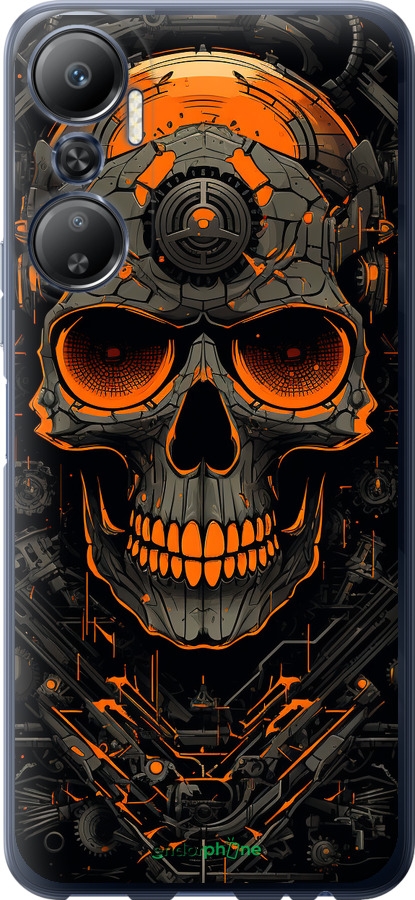 Силиконовый чехол Череп для Infinix Hot 20 - 5952u-2966 изображение 