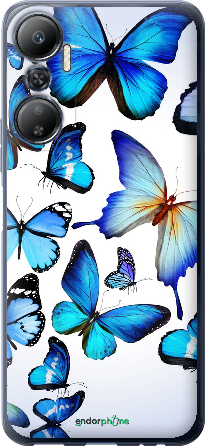 Силіконовий чехол Метелики для Infinix Hot 20 - 6023u-2966 изображение 