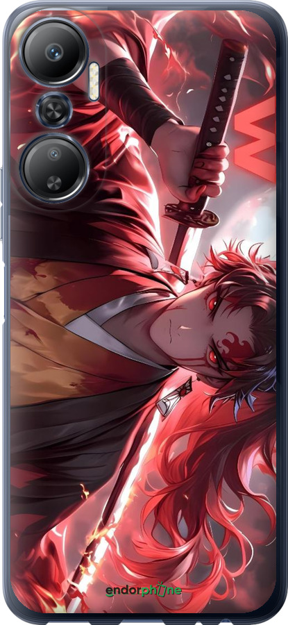 Силіконовий чехол Аниме воин для Infinix Hot 20 - 6281u-2966 изображение 