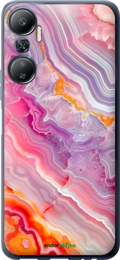 Силиконовый чехол Мрамор 2 для Infinix Hot 20 - 6307u-2966 изображение 