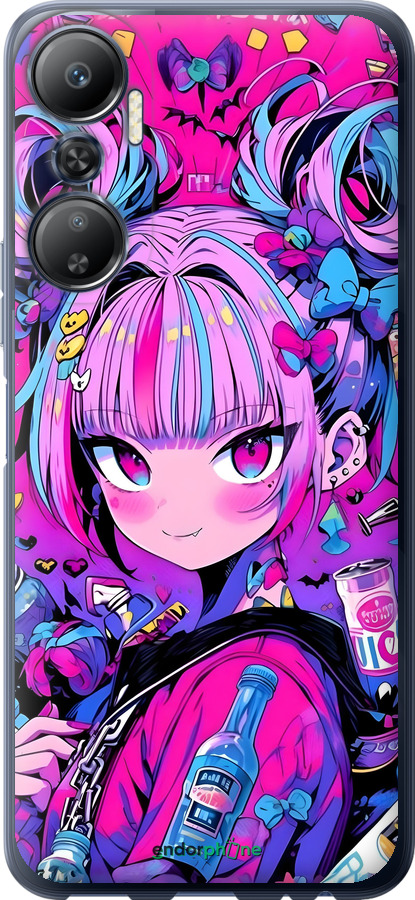 Силиконовый чехол Аниме милаха для Infinix Hot 20 - 6314u-2966 изображение 