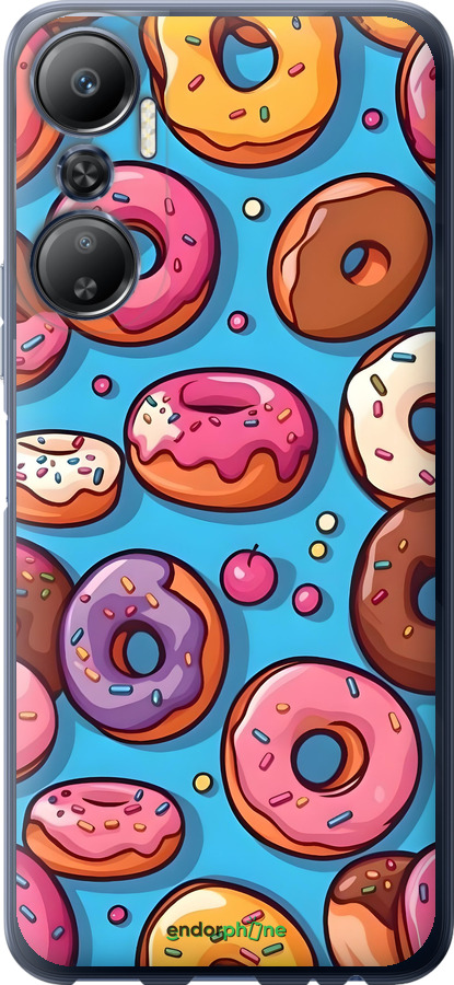 Силиконовый чехол Пончики для Infinix Hot 20 - 6318u-2966 изображение 