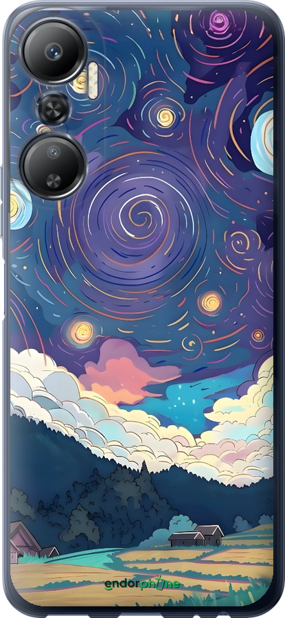 Силиконовый чехол Креативный арт для Infinix Hot 20 - 6322u-2966 изображение 