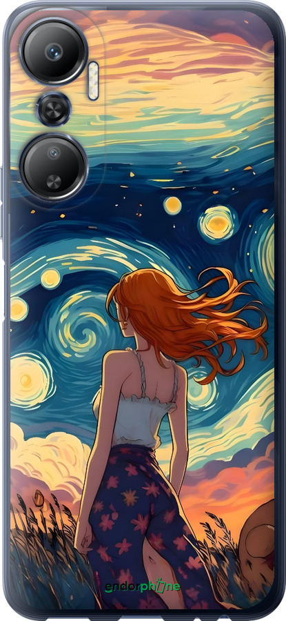 Силиконовый чехол Девушка Арт для Infinix Hot 20 - 6325u-2966 изображение 