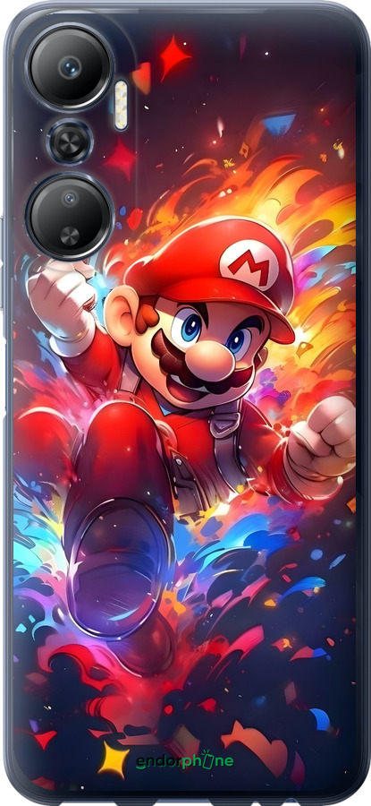 Силиконовый чехол Супер Марио для Infinix Hot 20 - 6342u-2966 изображение 