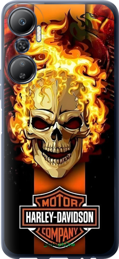 Силиконовый чехол Харлей девидсон для Infinix Hot 20 - 6370u-2966 изображение 