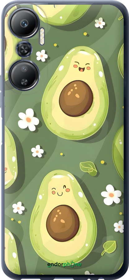 Силіконовий чехол Авокадо для Infinix Hot 20 - 6380u-2966 изображение 