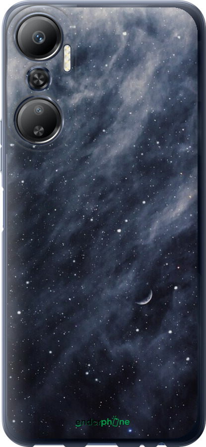 Силиконовый чехол Голубые облака, Голубая луна для Infinix Hot 20 - 6398u-2966 изображение 