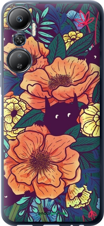 Силиконовый чехол С изображением полевых цветов для Infinix Hot 20 - 6419u-2966 изображение 